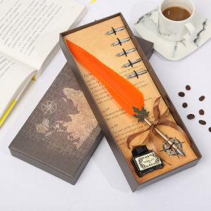 Стилна писалка с естествено перо