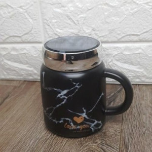 Чаша за чай мрамор с капаче