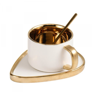 Чаша, чинийка, лъжичка White Leaf 240 мл Чаша, чинийка, лъжичка White Leaf 240 мл