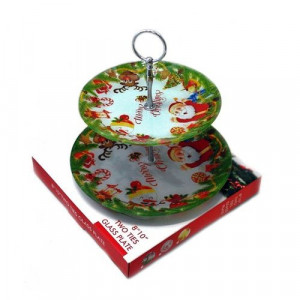 Коледна фруктиера на 2 нива Коледна фруктиера на 2 нива