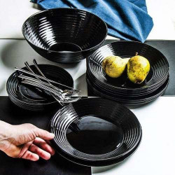 Сервиз за хранене Luminarc Harena Black от MaxShop Сервиз за хранене Luminarc Harena Black на ниска цена от Max-Shop