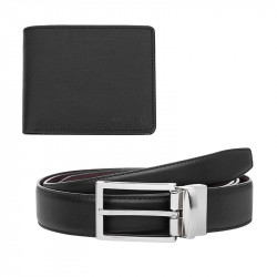 Мъжки комплект портфейл и колан от естествена кожа 110 см. SILVER FLAME на ниска цена от Max-Shop
