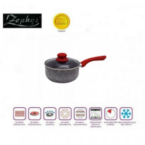 Касерола с капак керамично мраморно покритие