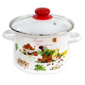 Висококачествена стоманена тенджера с емайлно покритие