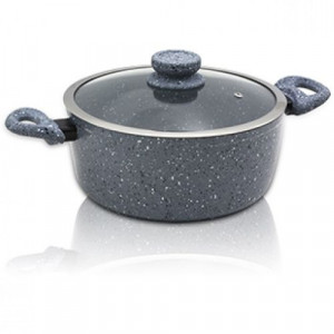 Тенджера от висококачествен кован алуминий скерамично незалепващо покритие