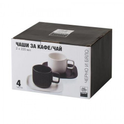 Сервиз за чай/кафе Black & White Lancaster от MaxShop Сервиз за чай/кафе Black & White Lancaster на ниска цена от Max-Shop