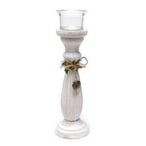 Дървен свещник-Висок