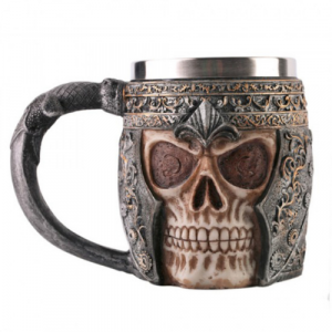 3D халба за бира Череп