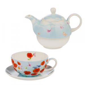 Луксозен комплект за чай Poppies