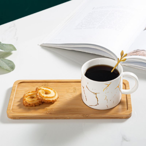 Чаша, чинийка, лъжичка Bamboo 250 мл 