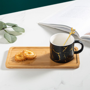 Чаша, чинийка, лъжичка Bamboo 250 мл 