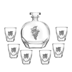 Сет 6 чаши и бутилка