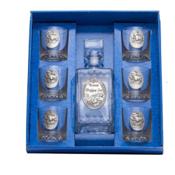 Сет бутилка + 6 чаши Честит Рожден Ден на ниска цена от Max-Shop