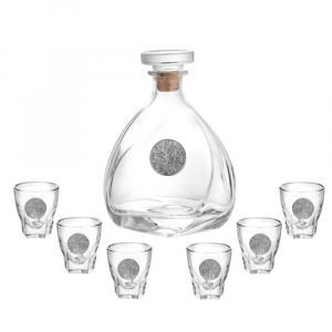 Сервиз 6 чаши за ракия с гарафа