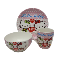 Детски сервиз за хранене Hello Kitty от MaxShop Детски сервиз за хранене Hello Kitty на ниска цена от Max-Shop