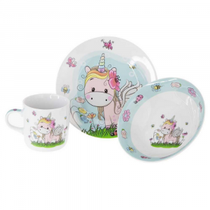 Детски сервиз за хранене Еднорог