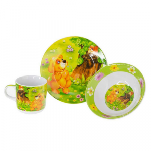 Детски сервиз за хранене Кученце