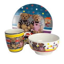 Детски сервиз за хранене Happy Bear от MaxShop Детски сервиз за хранене Happy Bear на ниска цена от Max-Shop