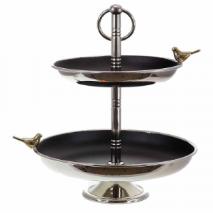 Поднос на 2 нива Black collection