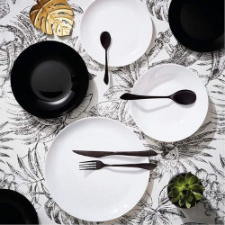 Сервиз за хранене luminarc diwali black and white 19 части на ниска цена от Max-Shop