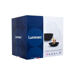 Сервиз за хранене luminarc diwali black and white 19 части на ниска цена от Max-Shop