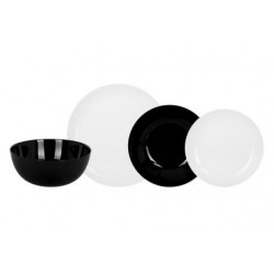 Сервиз за хранене luminarc diwali black and white 19 части на ниска цена от Max-Shop