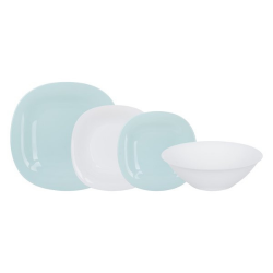 Сервиз за хранене Carine Light Turquoise and White 19 части на ниска цена от Max-Shop