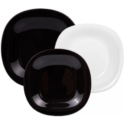 Сервиз за хранене carine black & white 18 ч от MaxShop Сервиз за хранене carine black & white 18 ч на ниска цена от Max-Shop