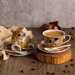 Порцеланов сет за кафе Целувката на ниска цена от Max-Shop