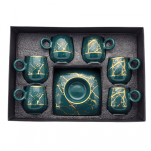 Чаши с чинийки за кафе 6 бр