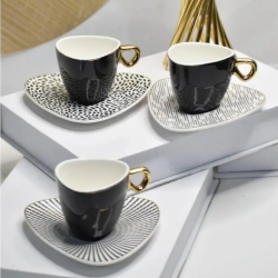Чаши за кафе 12 ч. Tokyo Black от MaxShop Чаши за кафе 12 ч. Tokyo Black на ниска цена от Max-Shop