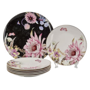 Сервиз за торта Версаче-сребро