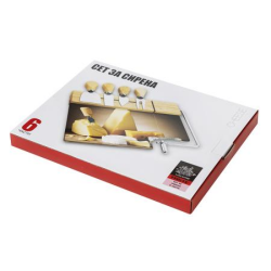 Плато за сервиране на сирена  6 части на ниска цена от Max-Shop