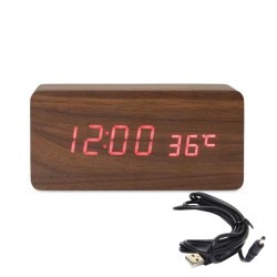 Дигитален часовник с вградено безжично зарядно на ниска цена от MaxShop