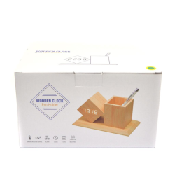 Дигитален часовник с поставка за моливи на ниска цена от MaxShop