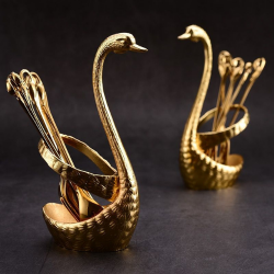 К-т лебед с лъжички Golden Feathers на ниска цена от Max-Shop