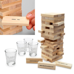 Настолна игра Дженга с 4 шота Drunken Tower на ниска цена от Max-Shop