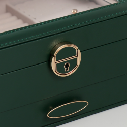 Кутия за бижута изумрудено зелена на ниска цена от MaxShop