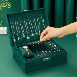 Кутия за бижута зелена на ниска цена от MaxShop