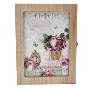 Дървена кутия за ключове 