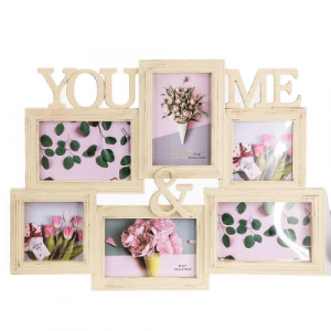 Колаж рамка за снимки 6 броя You & Me