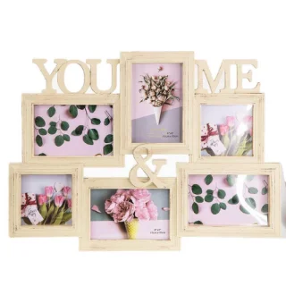 Колаж рамка за снимки 6 броя You & Me на ниска цена от Max-Shop