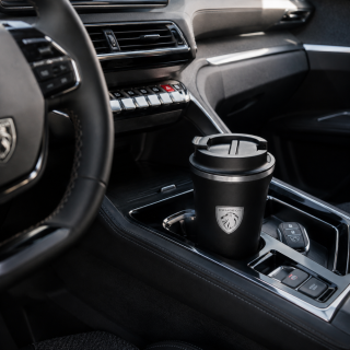 Метална термочаша за път с капак Peugeot, 350 мл