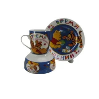 Детски сервиз за хранене Mечо пух на ниска цена от Max-Shop