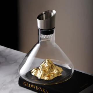 Декантер за вино с вграден аератор и дозатор Gold Mountain