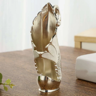 Поставка за Лъжички във Форма на Лебед Silver + 6 бр. Лъжички