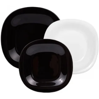 Сервиз за хранене carine black & white 18 ч на ниска цена от Max-Shop