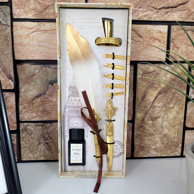 Луксозна писалка с естествено перо на ниска цена от Max-Shop