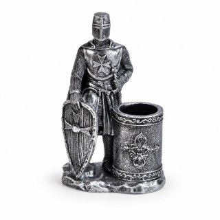 Статуетка на средновековен рицар в броня, комбинирана с моливник