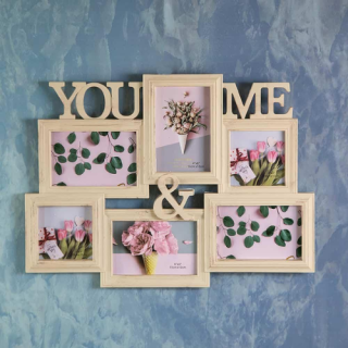 Колаж рамка за снимки 6 броя You & Me